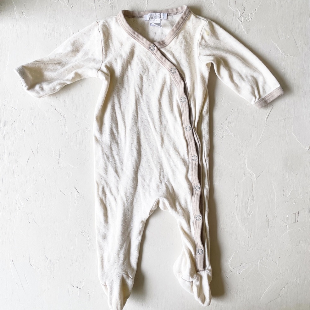 Restoration Hardware Baby & Child Kimono Style Onesie 3-6 months